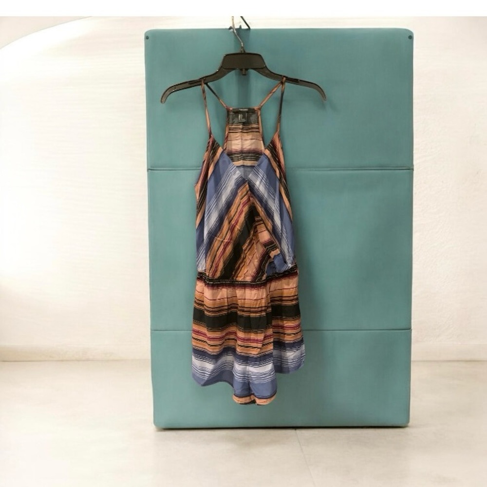 Striped Multicolor Sleeveless romper